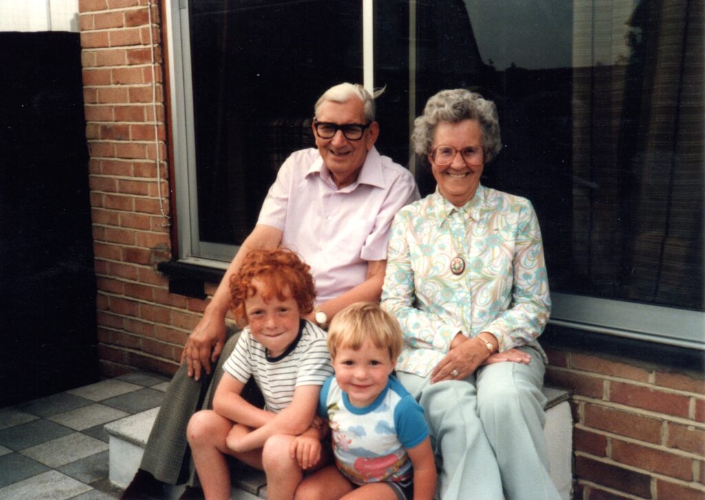 Grandad Leslie, Nanna Ethel, James and Robert